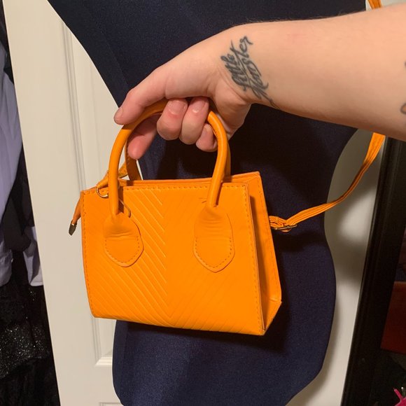 Orange Micro Purse Crossbody - Picture 3 of 6